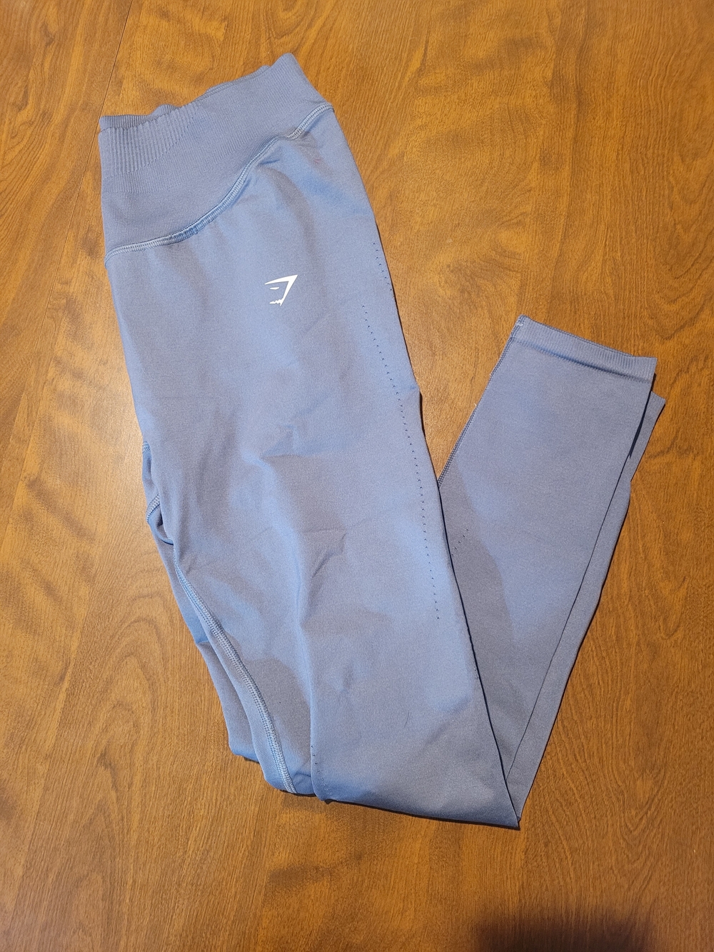 Gymshark High-Waist Seamless Leggings in Dusty Blue